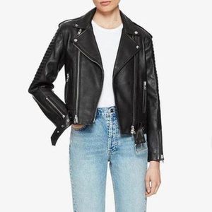 Anine Bing Cassidy black leather jacket
